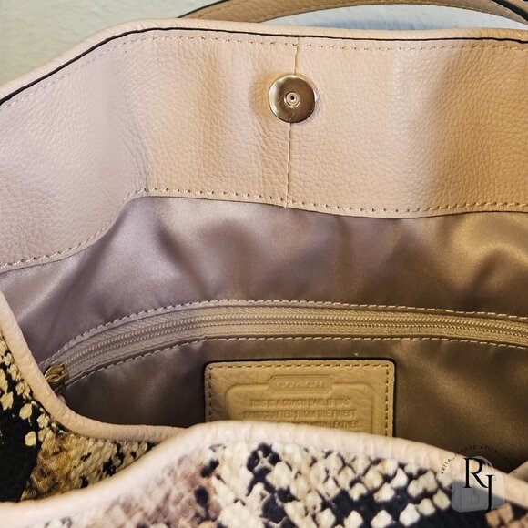 Coach Madison Phoebe Shoulder Bag β Python Snakeskin  #31502 - Picture 10 of 16